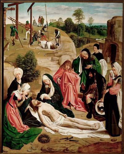 Geertgen Tot Sint Jans Geertgen painted The Lamentation of Christ for the altarpiece of the monastery of the Knights of Saint John in Haarlem Germany oil painting art